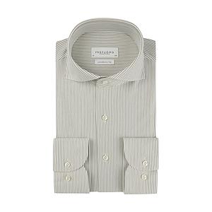 Profuomo hemd lange mouwen heren groen