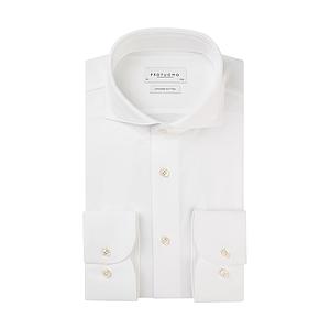 Profuomo hemd lange mouwen heren wit