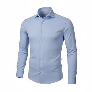 Profuomo hemd lange mouwen heren licht blauw