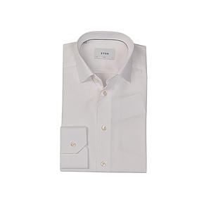 Eton hemd lange mouwen heren wit Slim