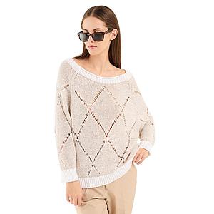Anneclaire pull femmes ecru