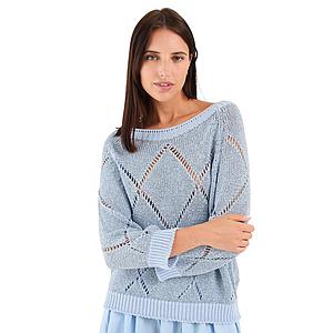 Anneclaire pull trui dames ciel