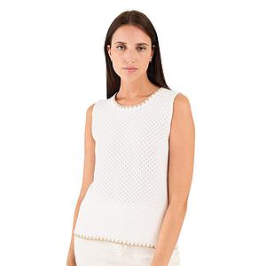 Anneclaire topje dames wit