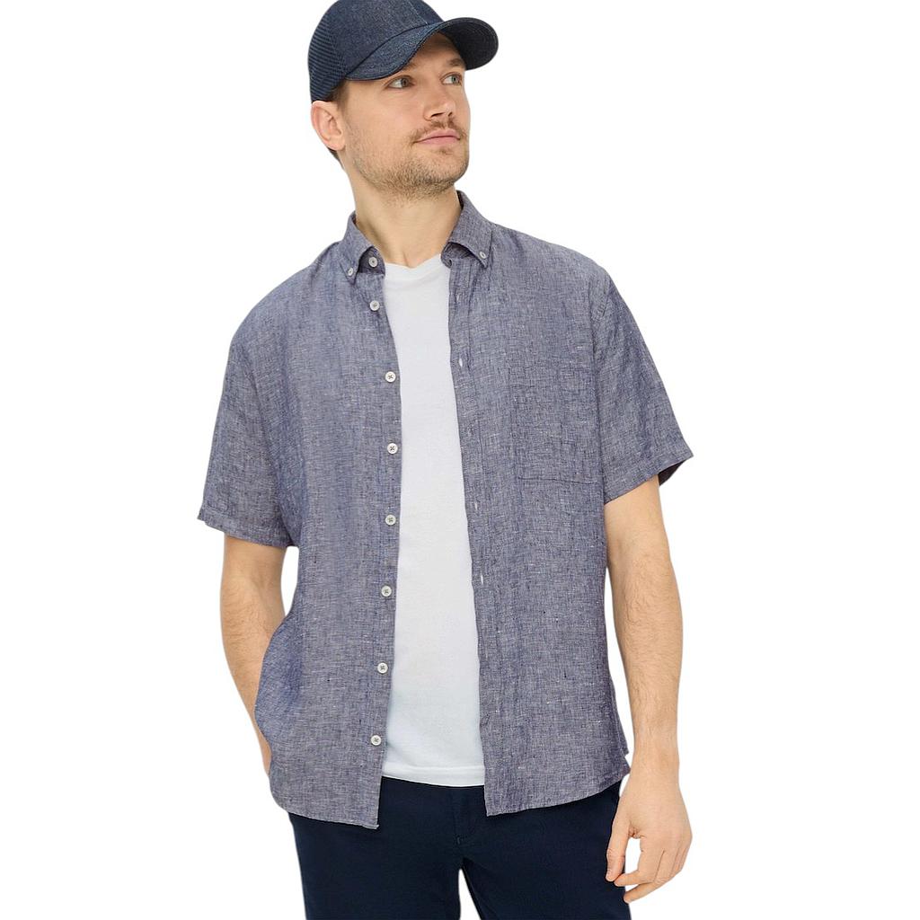 Brax Men hemd korte mouwen heren marine Dan U