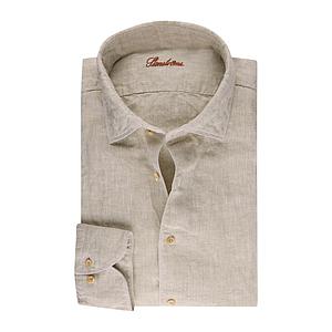 Stenstroms Men hemd lange mouwen heren licht beige