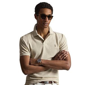 Polo Ralph Lauren Men polo shirt korte mouwen heren beige Custom slim fit
