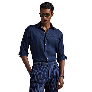 Polo Ralph Lauren Men hemd lange mouwen heren marine slim fit 710968915506