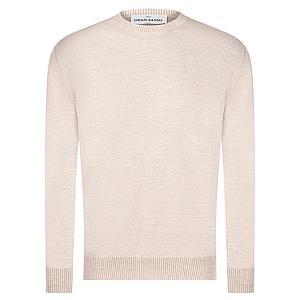 Gran Sasso Men pull trui ronde hals heren beige