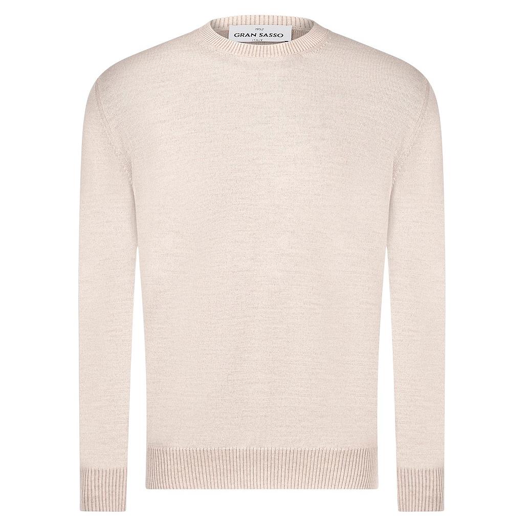 Gran Sasso Men pull trui ronde hals heren beige