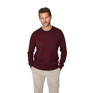 Gran Sasso Men pull trui ronde hals heren bordeaux