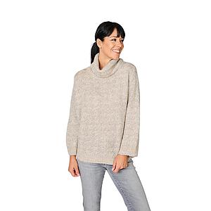 Panicale Cashmere pull trui rolkraag dames grijs
