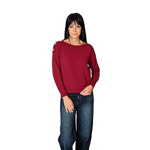 Anneclaire pull trui dames bordeaux