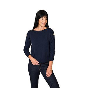 Anneclaire pull trui dames marine