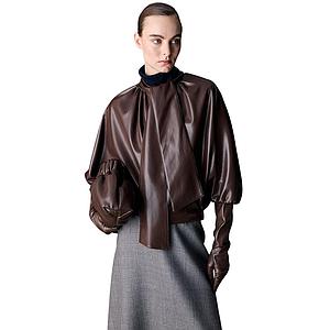 Natan Collection vest dames bruin