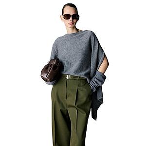 Natan Collection cape dames grijs