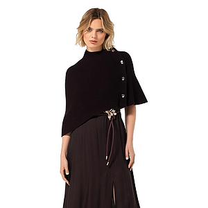 Caroline Biss poncho dames paars 4260/53