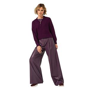 Caroline Biss leren broek dames paars 4573/45
