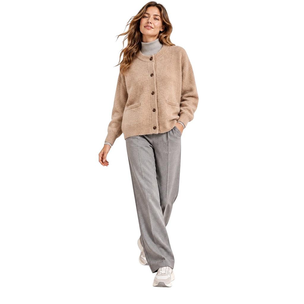 Jeff gilet dames beige Alix