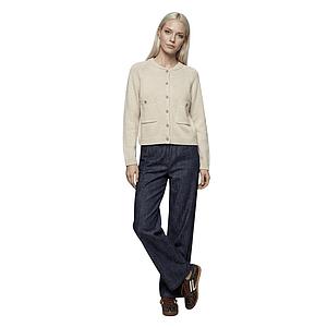 Jeff gilet dames beige Lea
