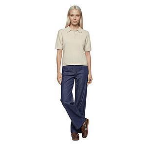 Jeff polo shirt dames ecru Ollie