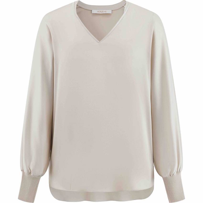 Herzens blouse dames greige
