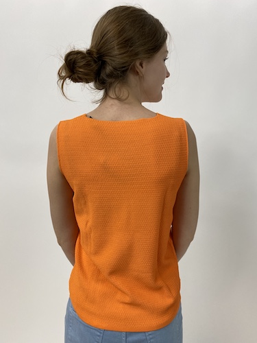 Anneclaire top women orange