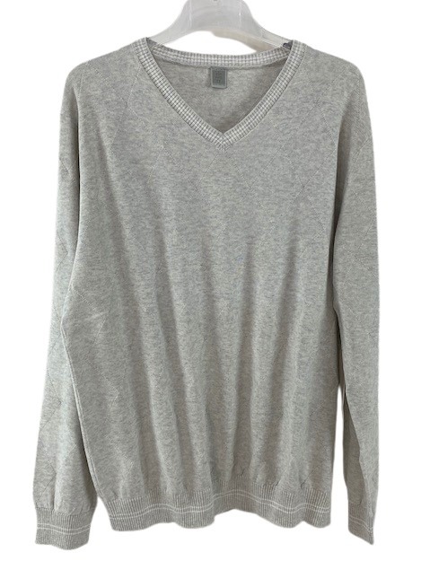 Eleventy Men sweater jumper v-neck men anthraciet